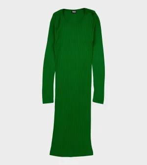 101 John Rib Dress Apple Green