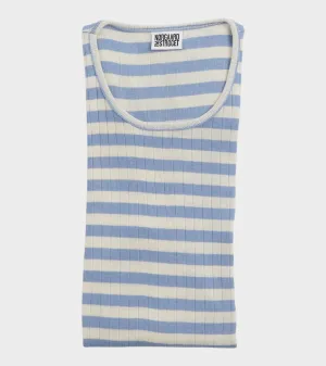101 Rib Extra Light Blue/Ecru