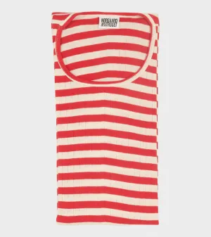 101 Rib Red/Ecru