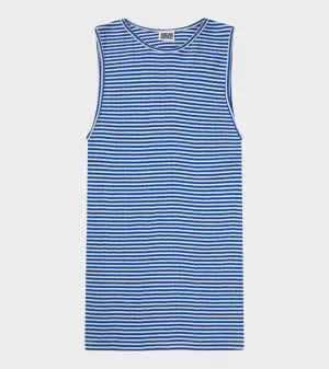 101 Tank Top Cobalt Blue/Ecru