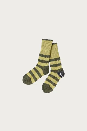 56 Yarns Flag Stripe Socks - Khaki