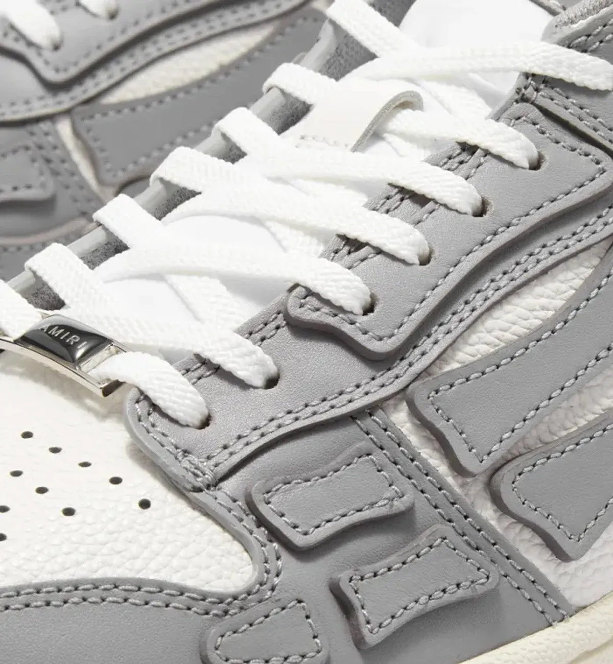 Amiri Skel-Top Low - Grey / White