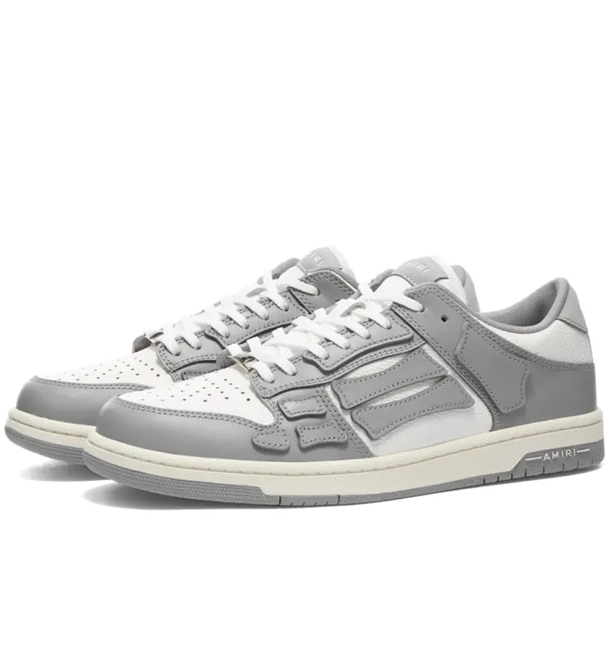 Amiri Skel-Top Low - Grey / White