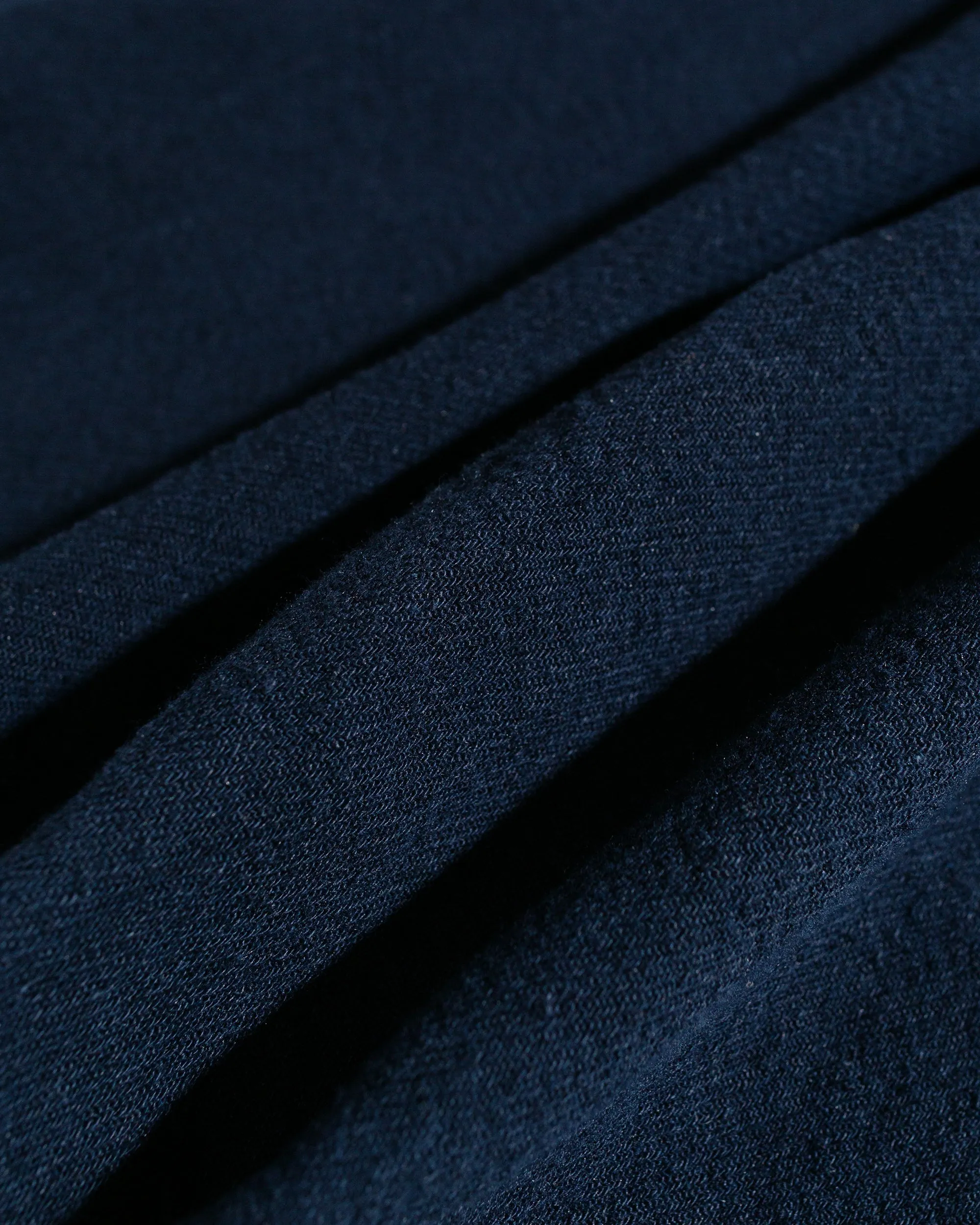 Beams Plus 2Pleats Relax Trousers Linen Cotton Navy