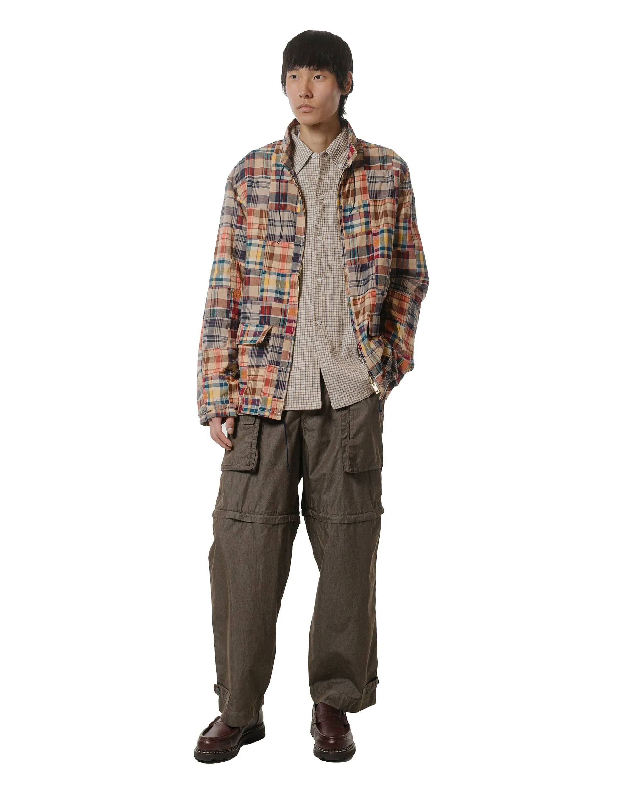 Beams Plus Open B.D. Plaid Beige