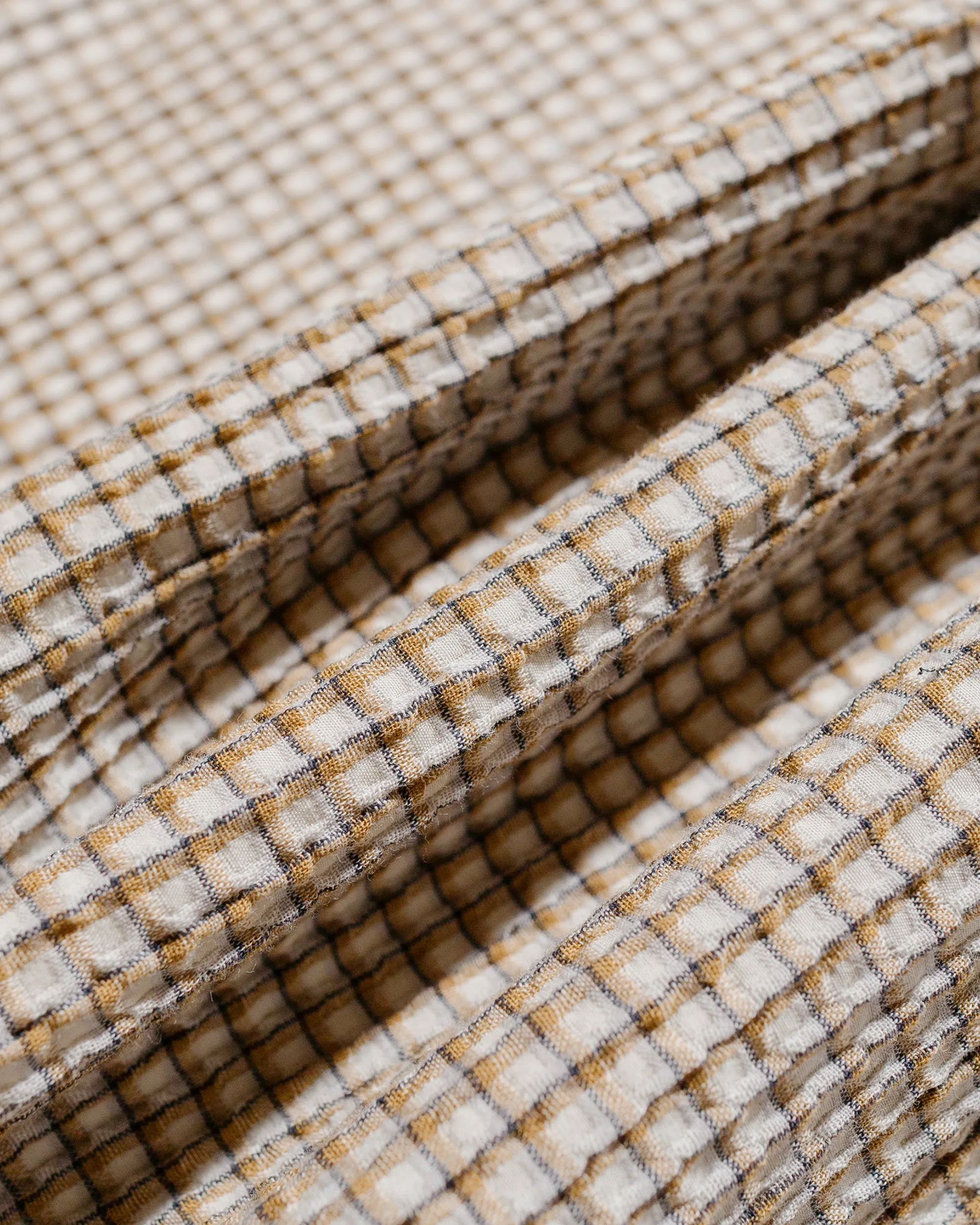Beams Plus Open B.D. Plaid Beige