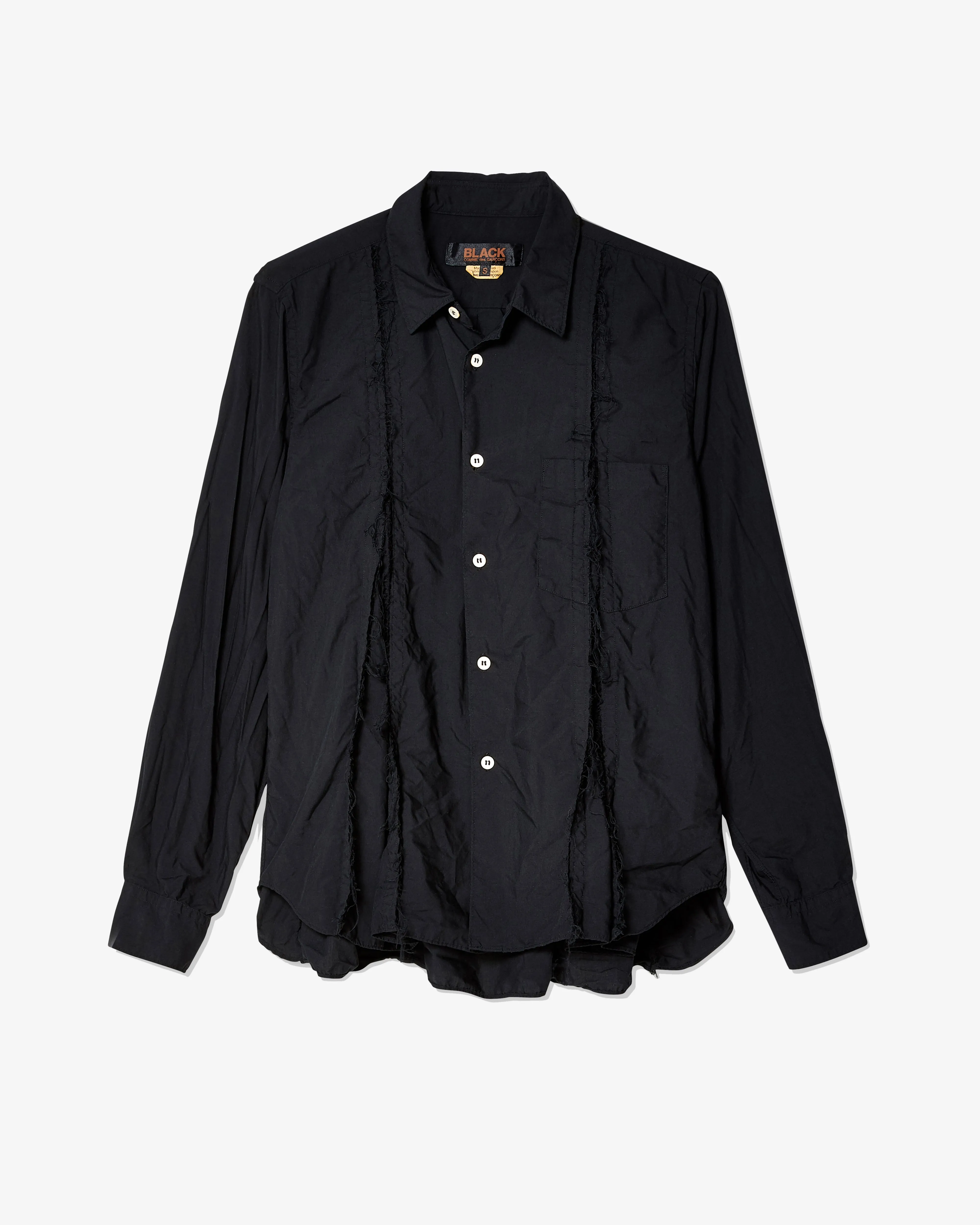 BLACK Comme Des Garons - Textured Blouse - (Black)