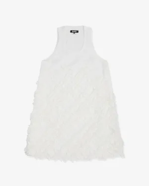 Black Comme des Garons - Textured Sleeveless Dress - (White)