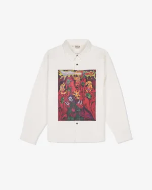 Brain Dead - Men's Mythic Star Oxford Shirt - (White)