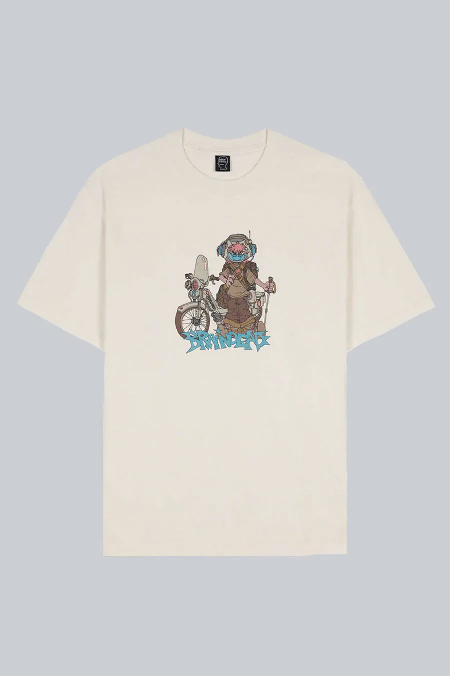 BRAIN DEAD MOTO HIKER T-SHIRT NATURAL