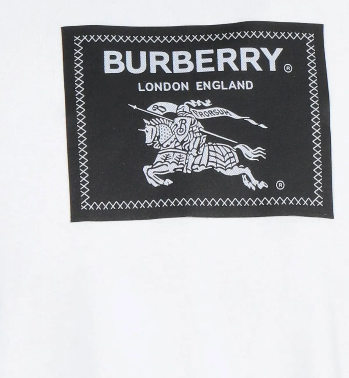 Burberry Equestrian Knight Device T-Shirt (White)