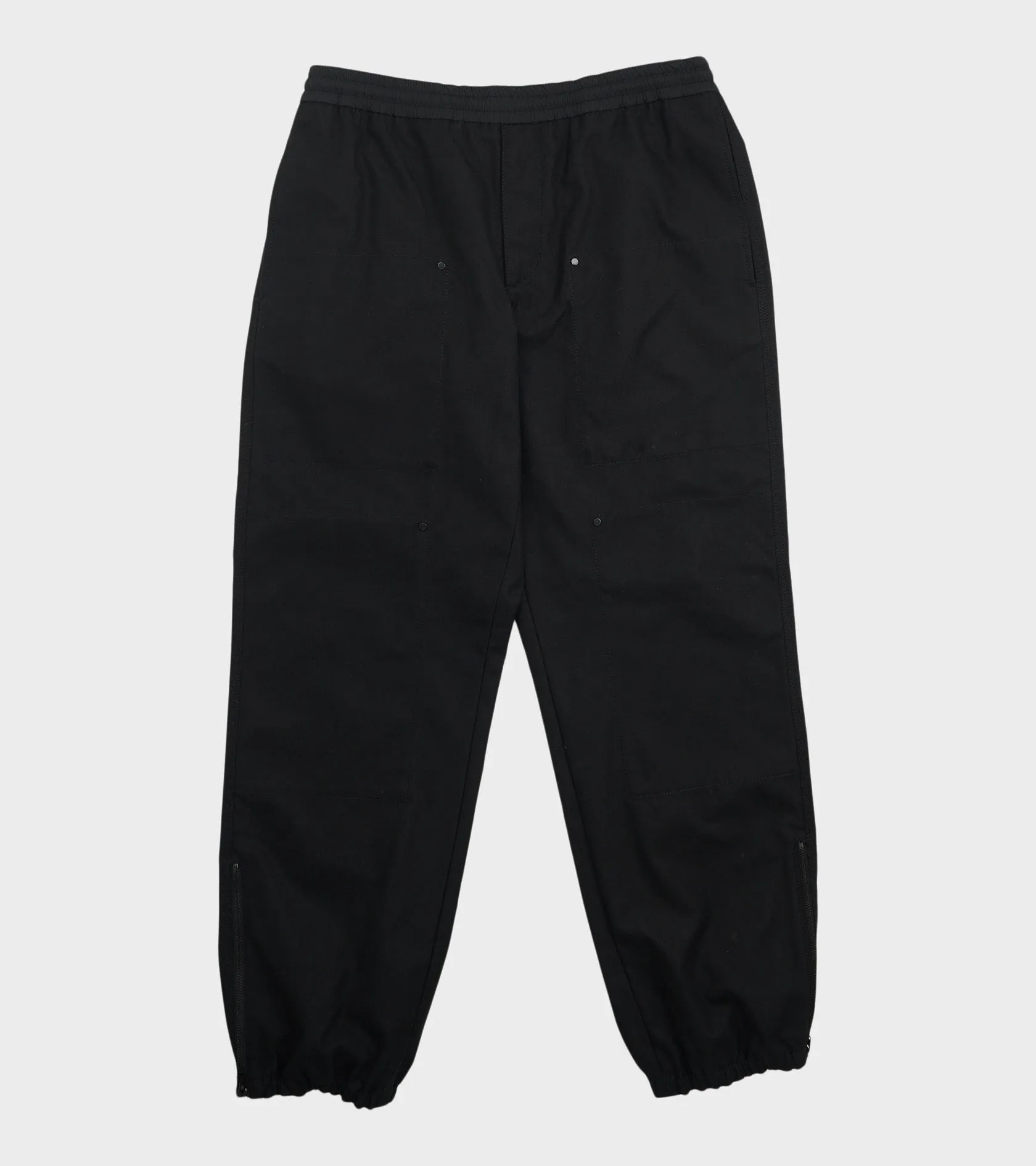Canvas Track Pants Black
