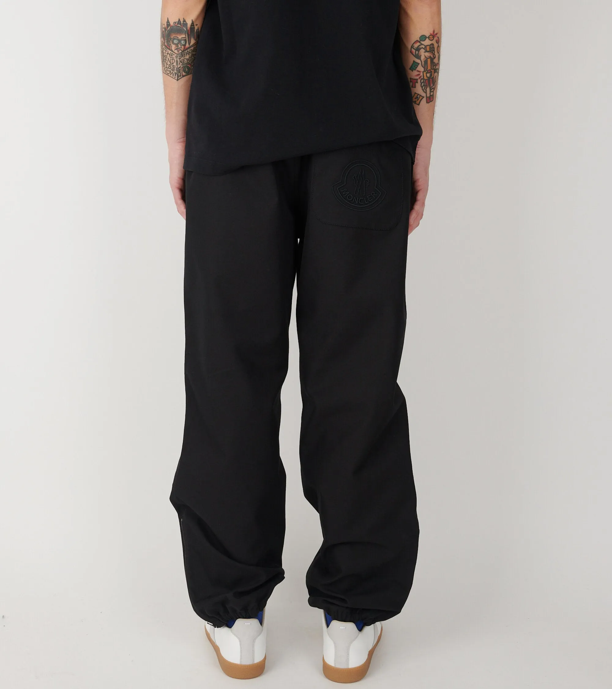 Canvas Track Pants Black