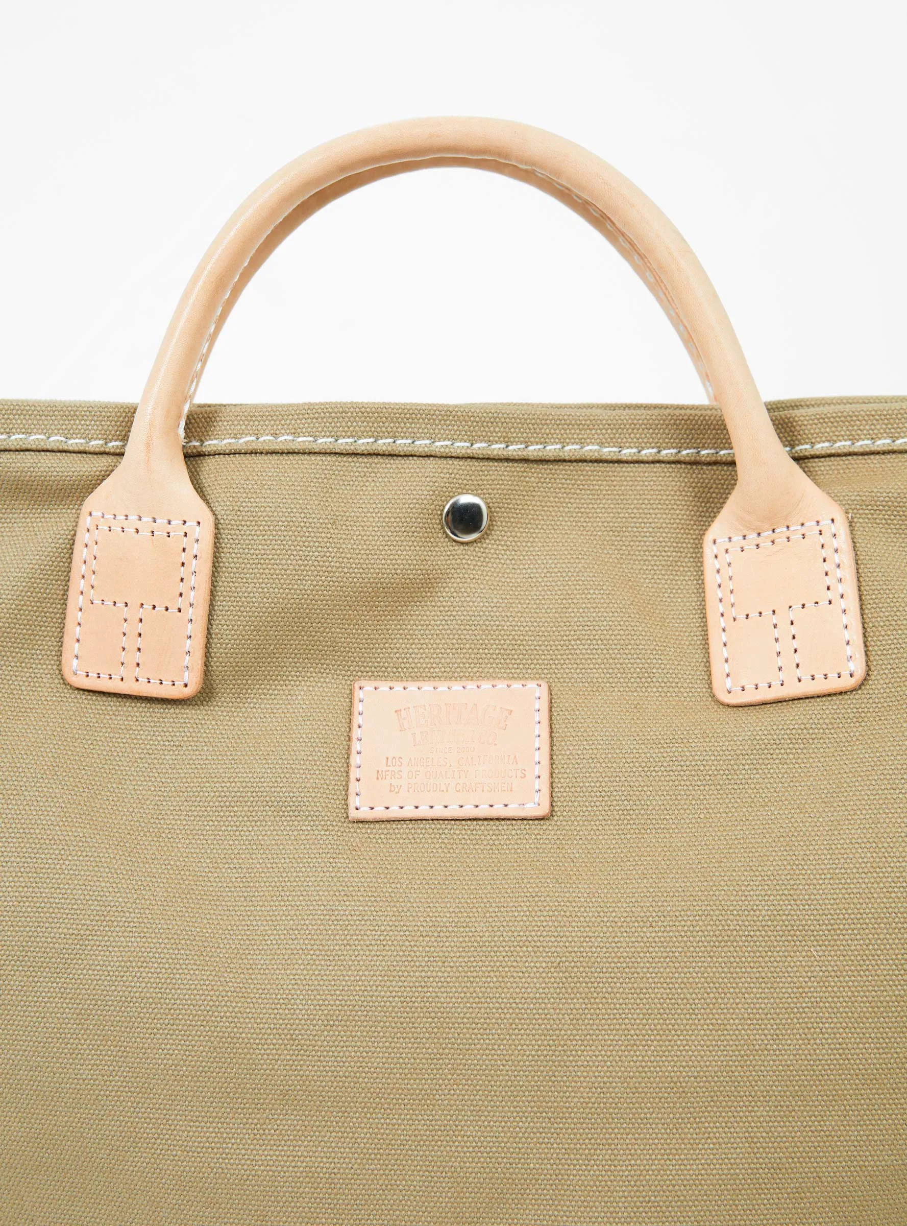 Canvas Utility 2 Way Bag Natural