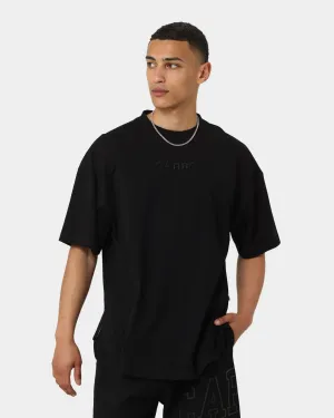 Carr Grid Iron Oversized T-Shirt Black