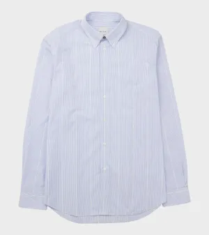 Casual Fit Striped Shirt Light Blue/White