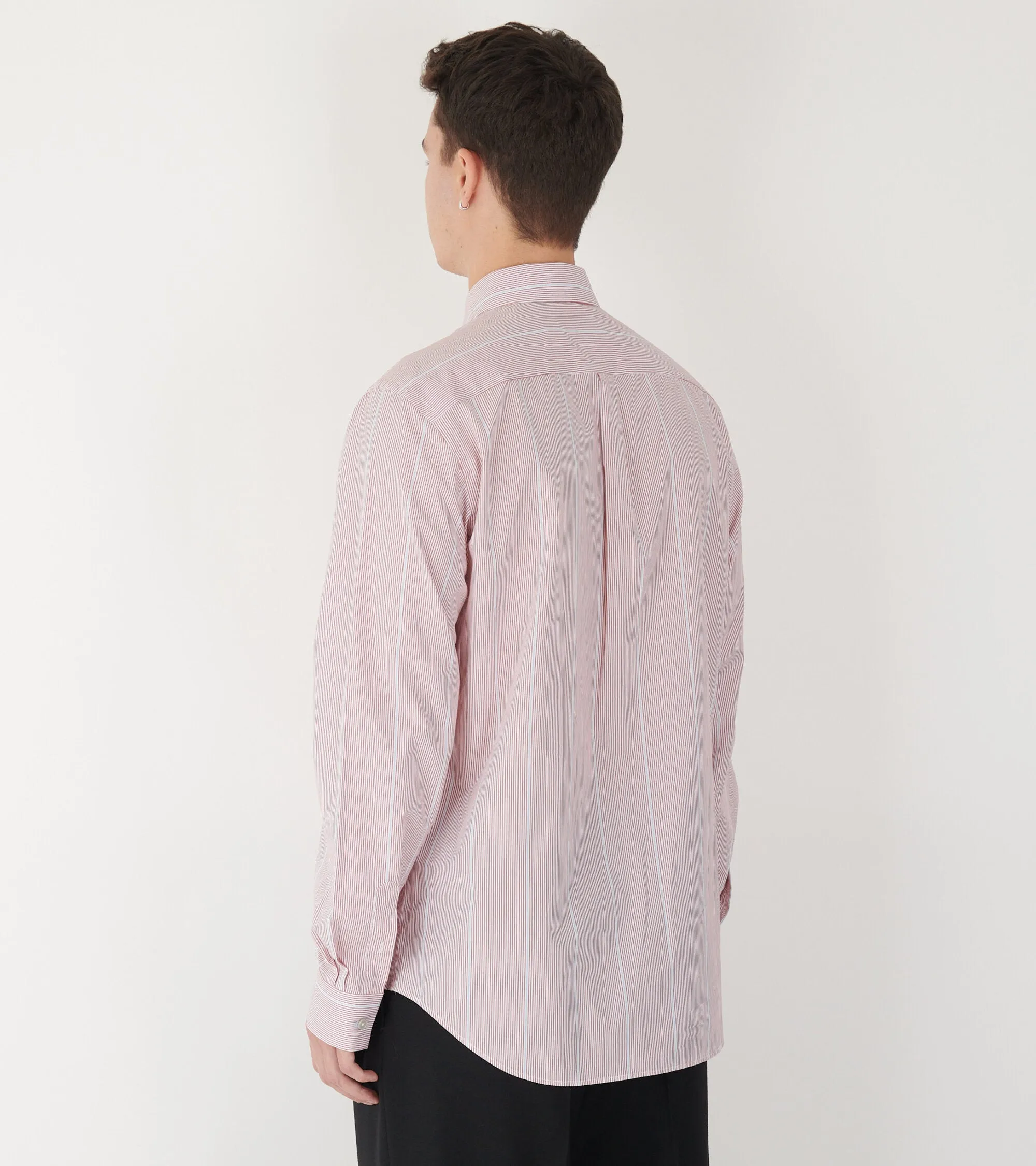 Casual Fit Striped Shirt Red/Light Blue