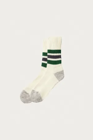 Coarse Ribbed Old School - Green/Charcoal