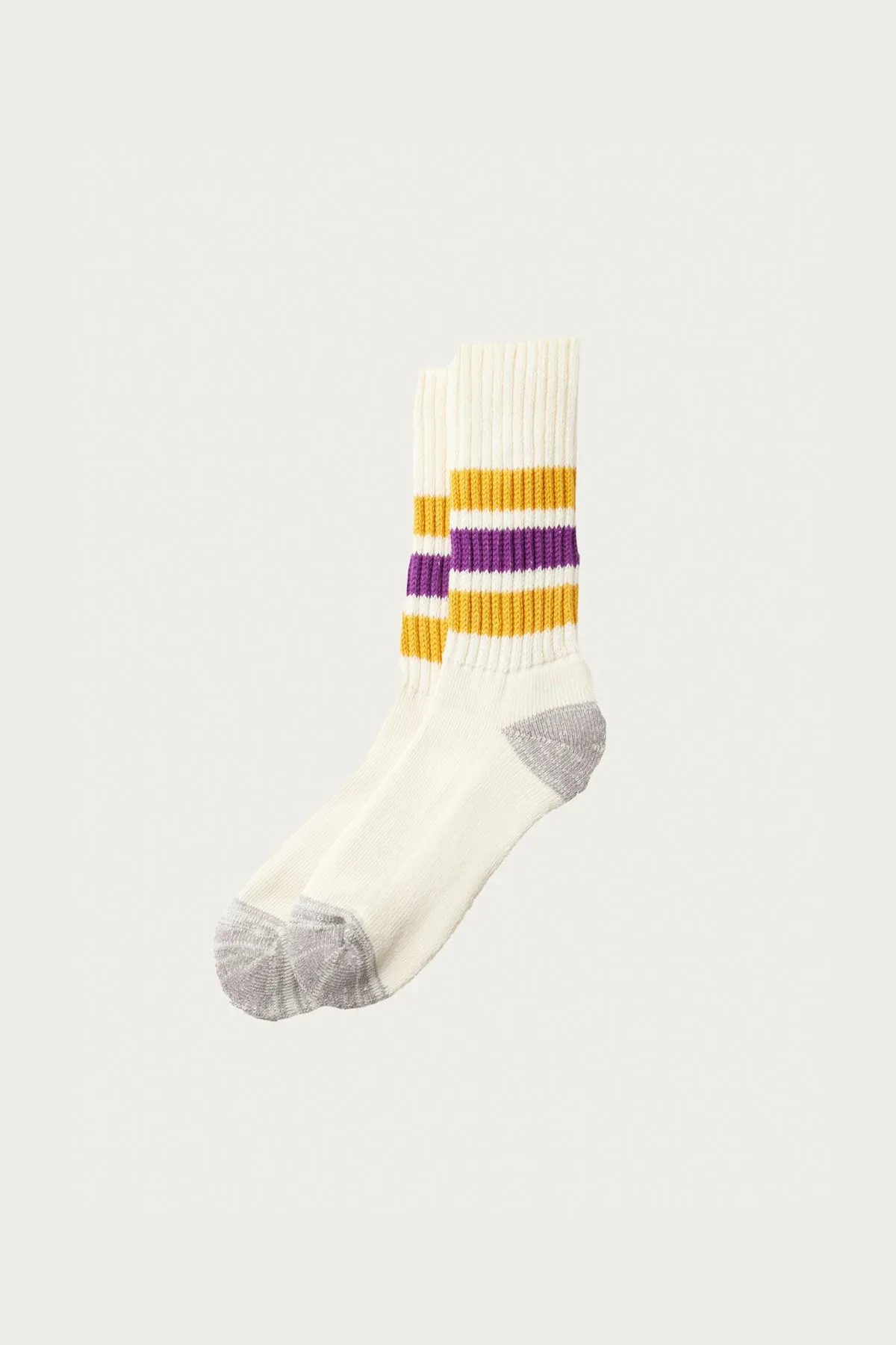 Coarse Ribbed Old School - Yellow/Purple