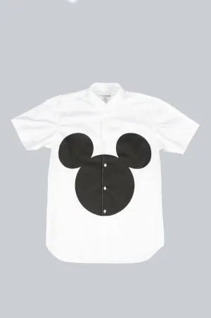 COMME DES GARCONS SHIRT DISNEY WOVEN SHIRT WHITE