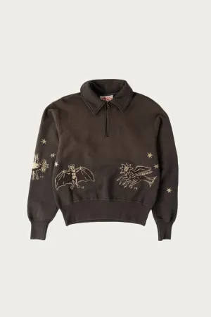 Creature 1/4 Zip - Black