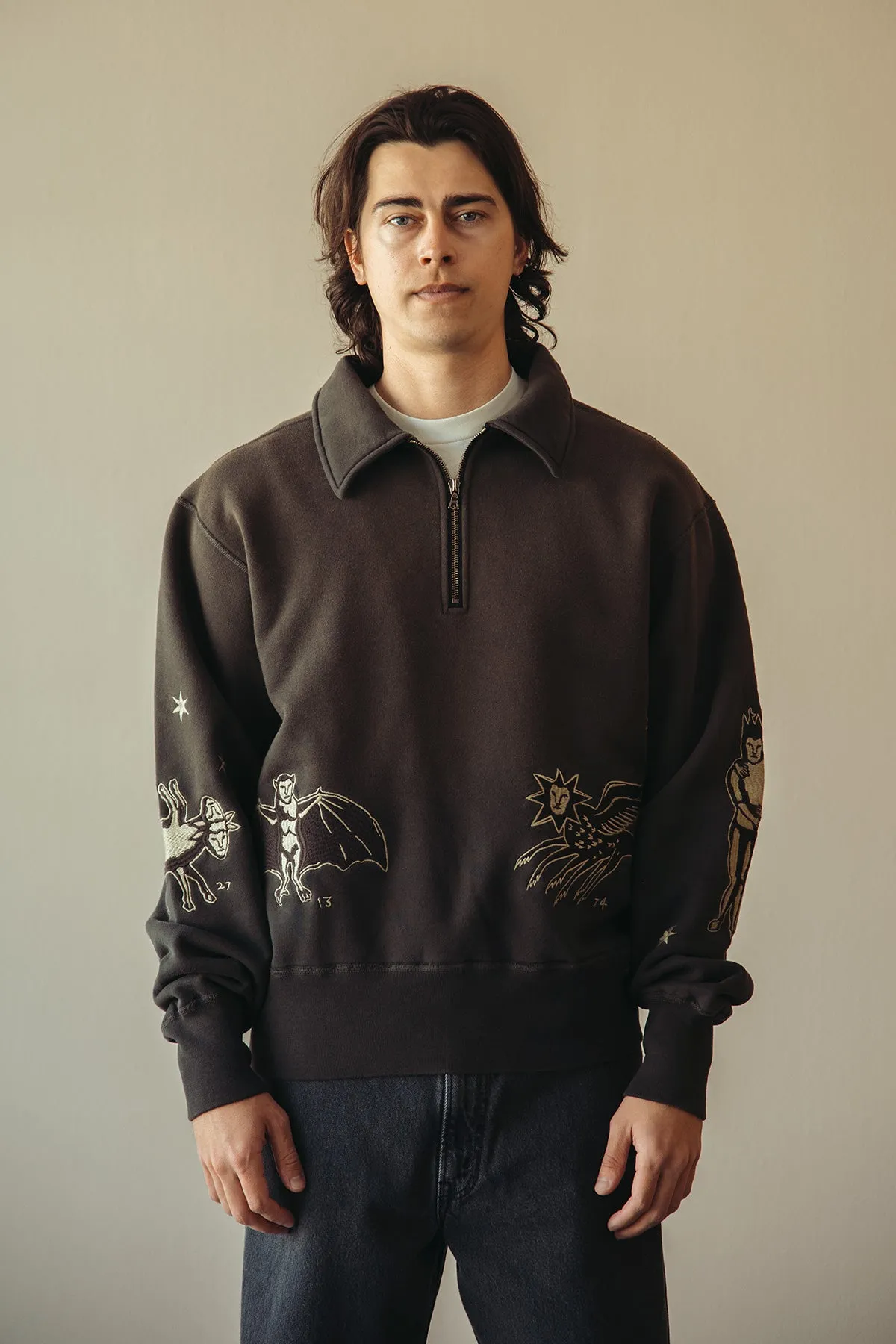 Creature 1/4 Zip - Black