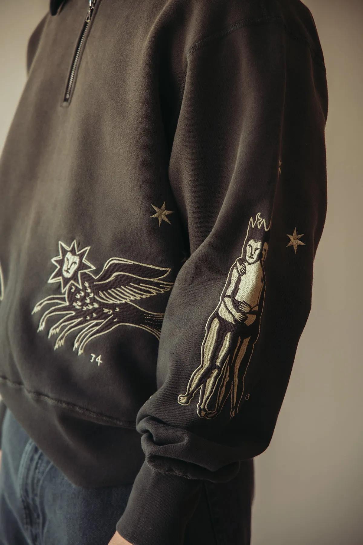 Creature 1/4 Zip - Black