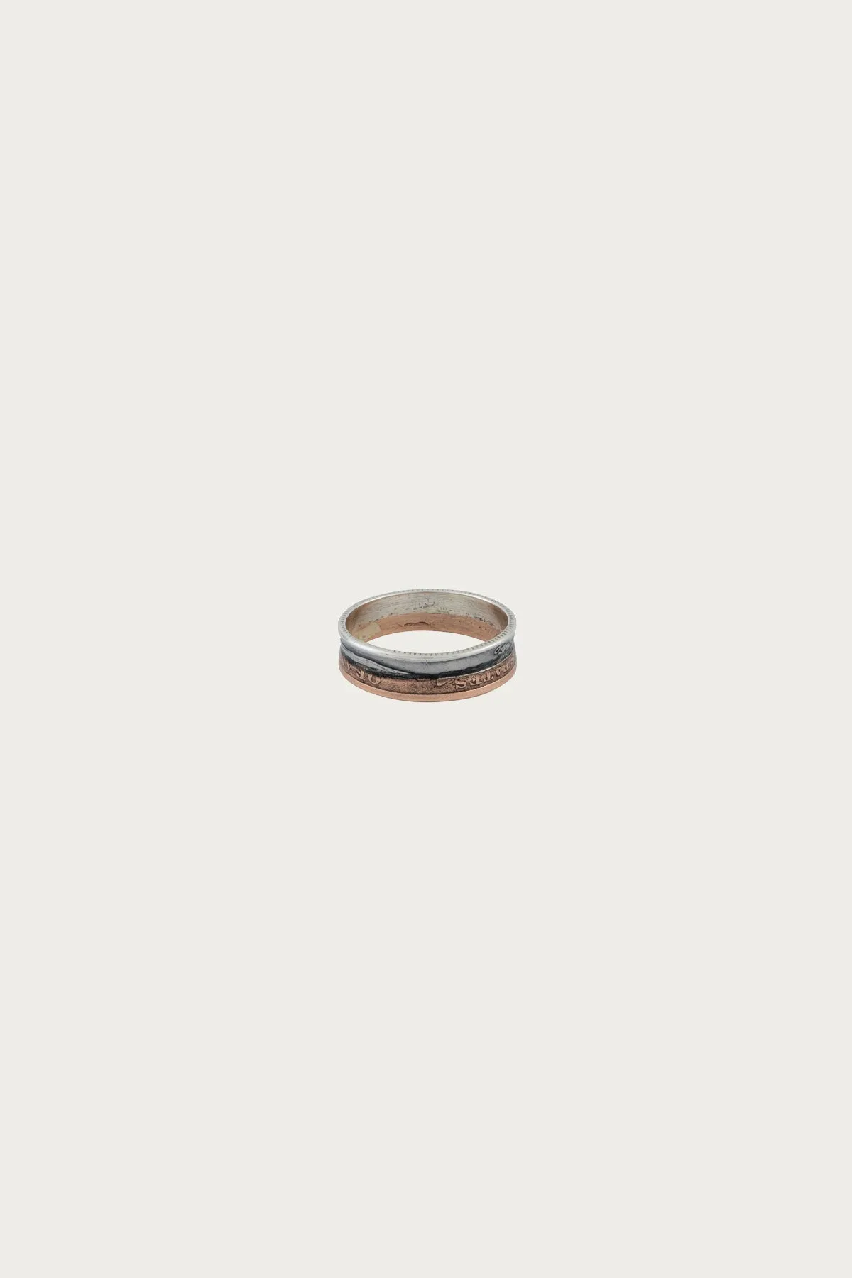 Dime & Penny 2 Tone Ring