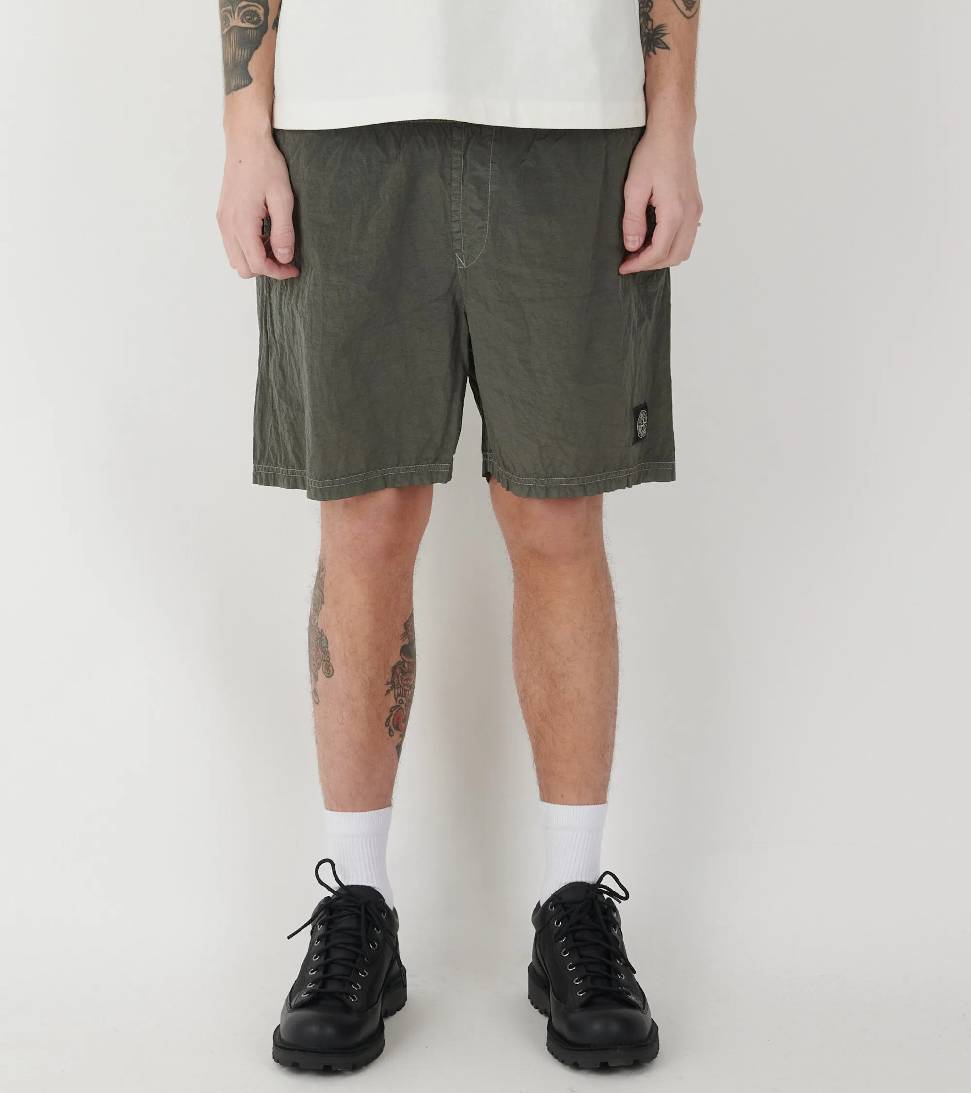 Econyl Nylon Swim Shorts Dark Grey