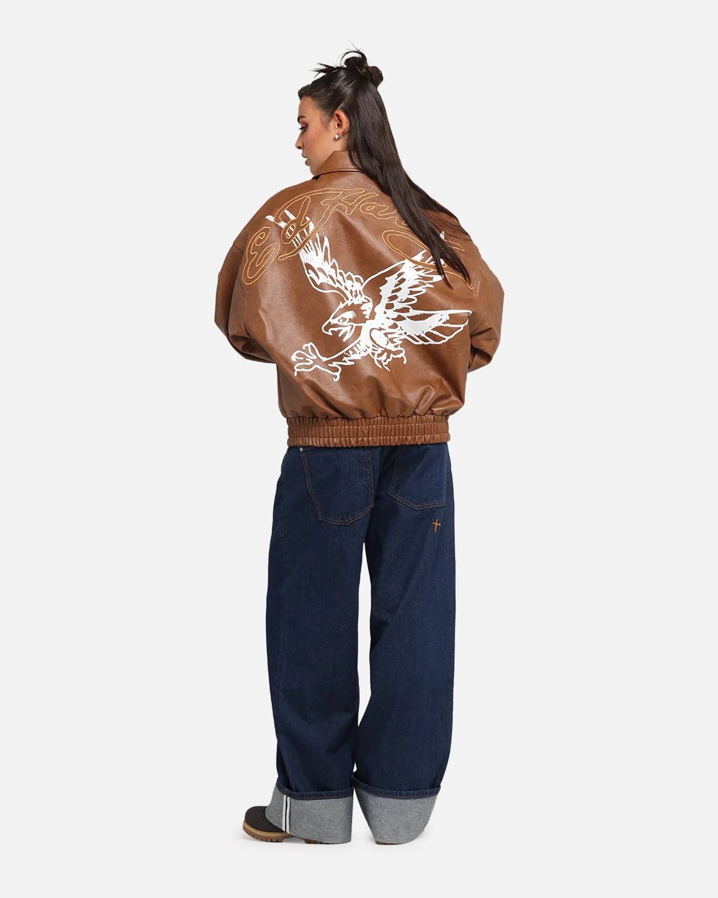 Ed Hardy Eagle Jacket Brown