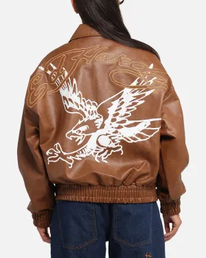 Ed Hardy Eagle Jacket Brown
