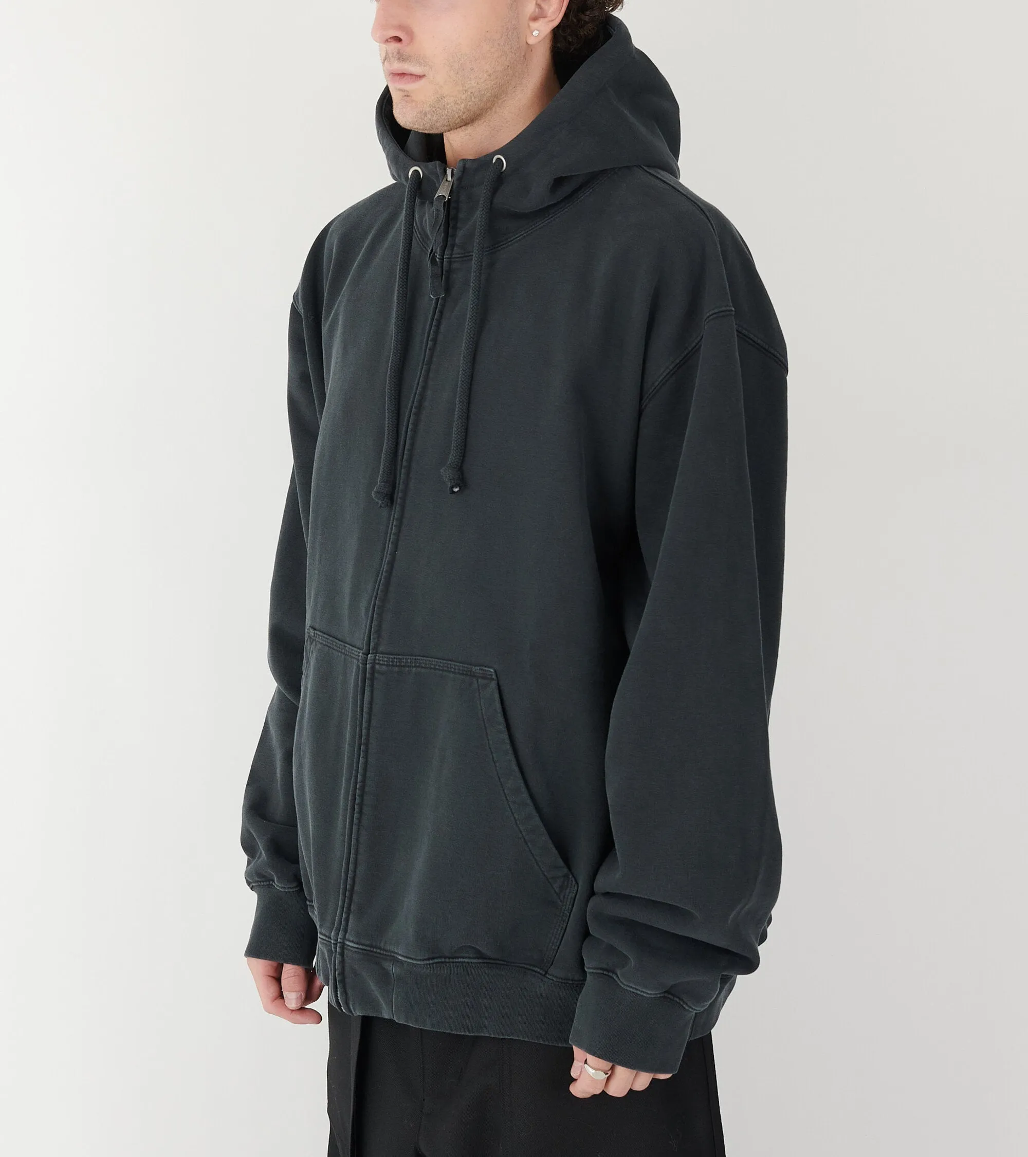 Embroidered Logo Hoodie Black