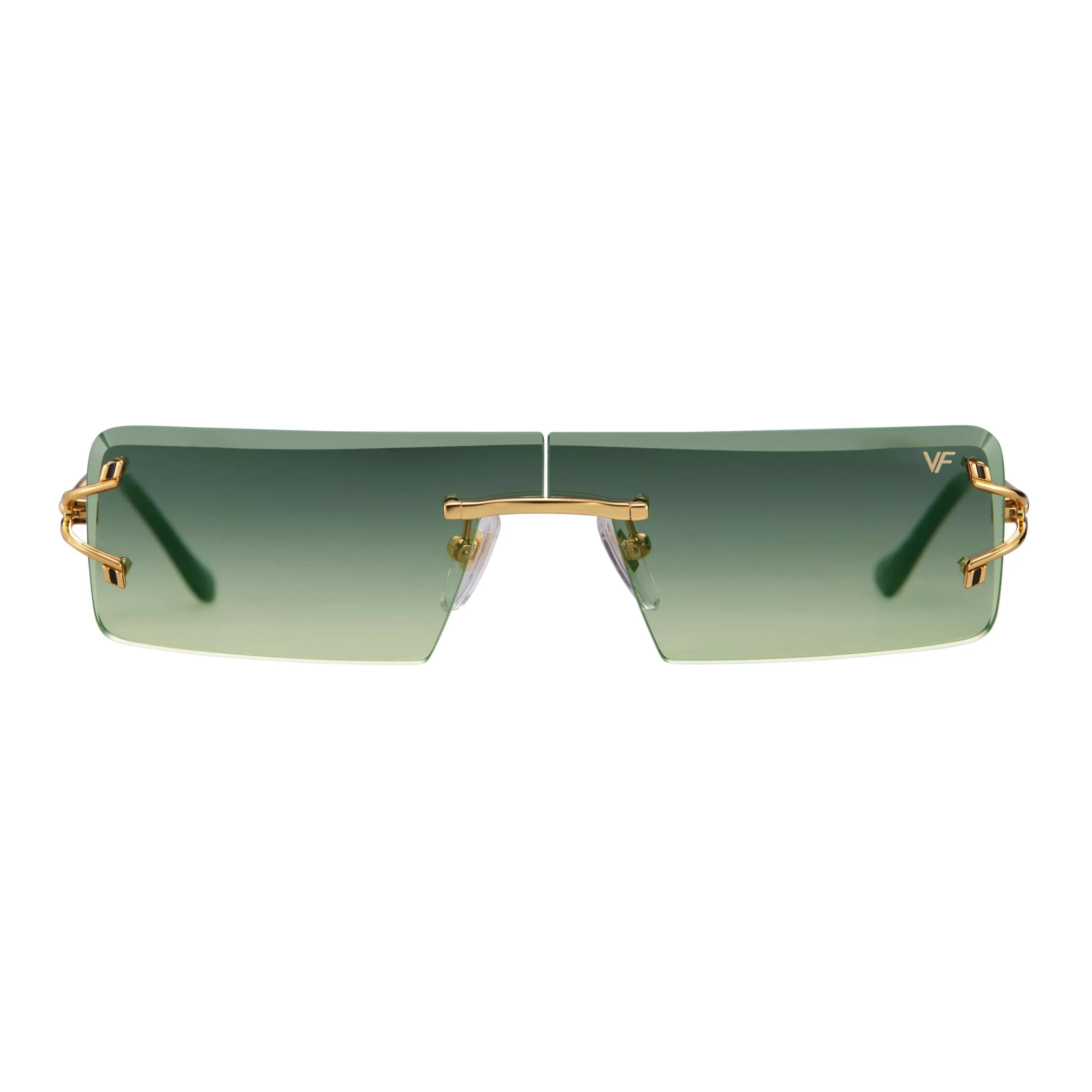 Empire Rimless Drill Mount 24KT Gold
