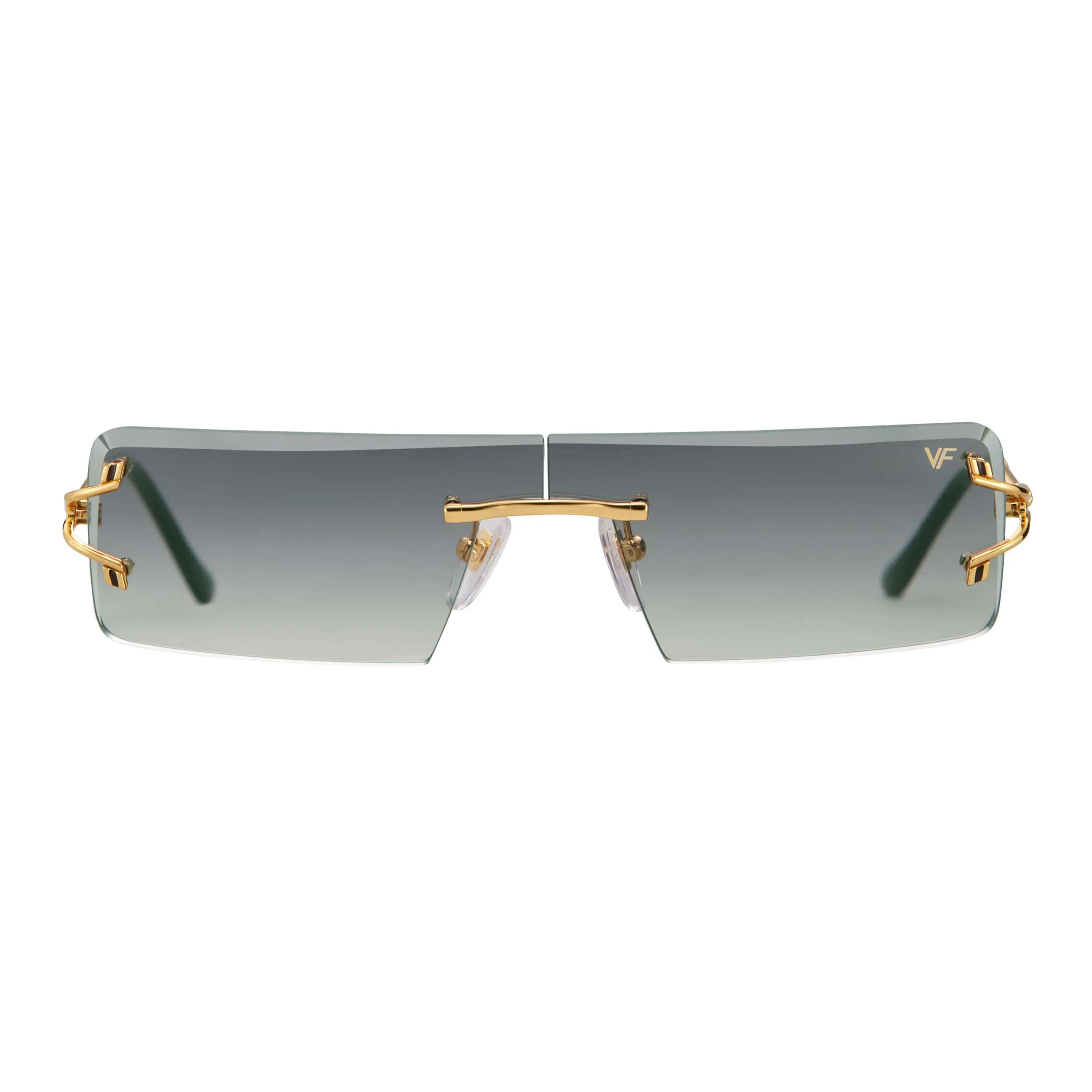 Empire Rimless Drill Mount 24KT Gold