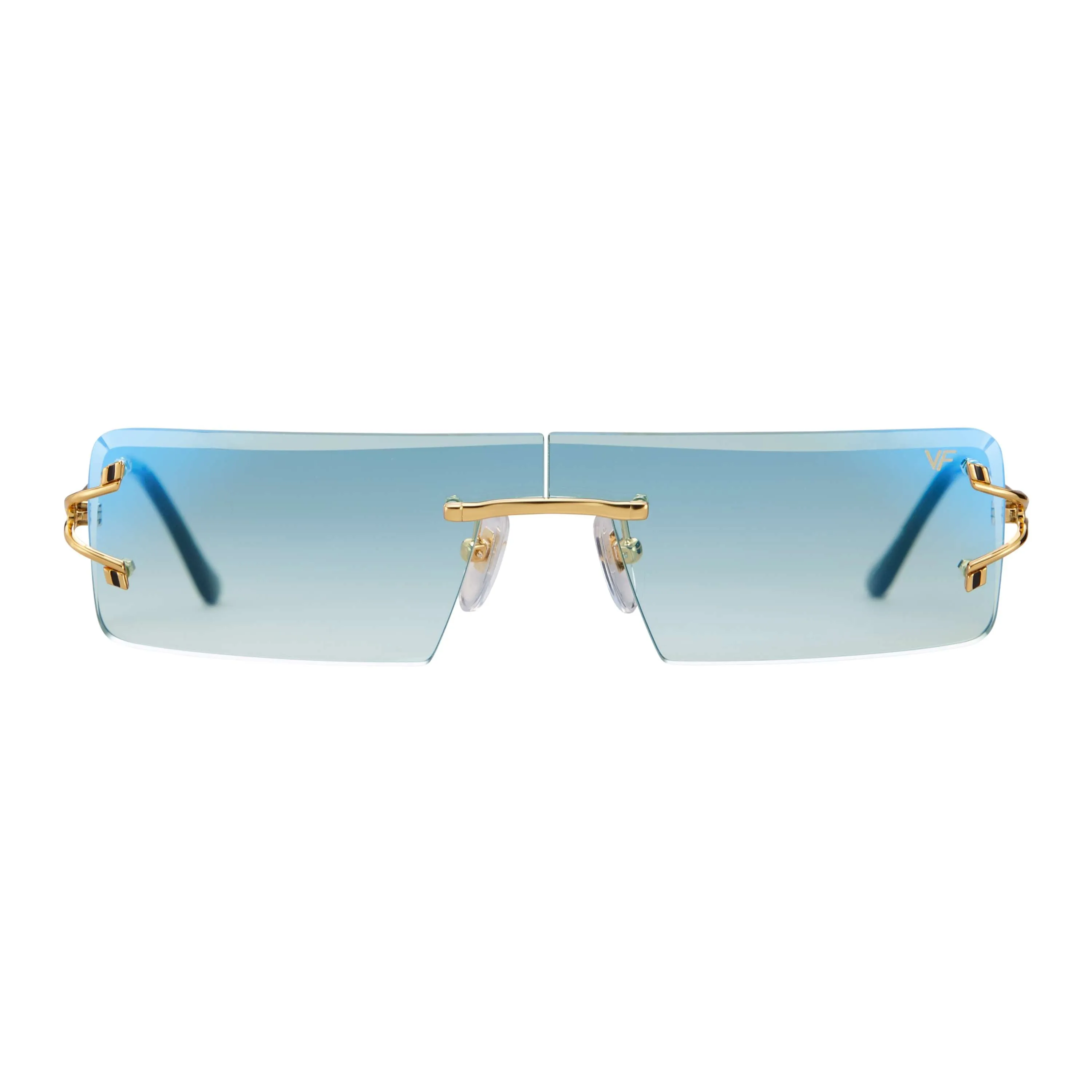 Empire Rimless Drill Mount 24KT Gold