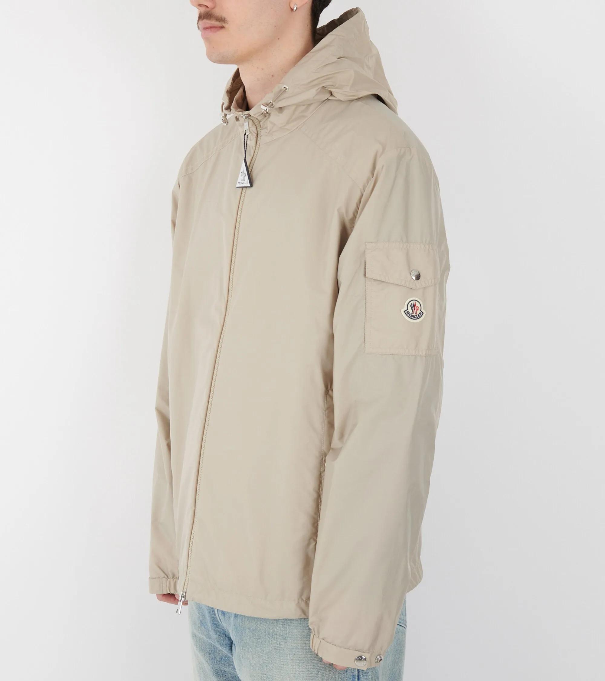 Etiache Hooded Rain Jacket Light Beige