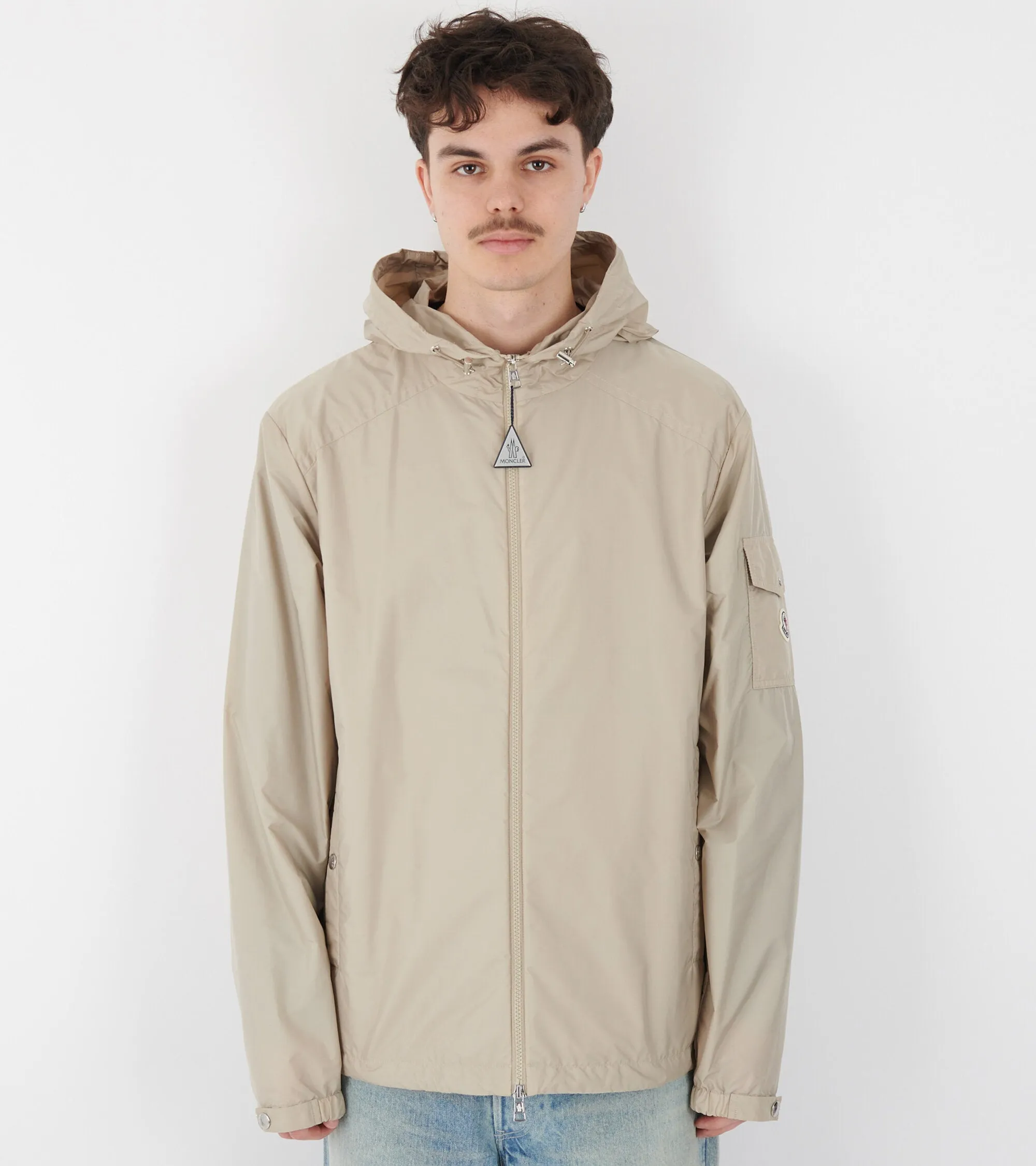 Etiache Hooded Rain Jacket Light Beige