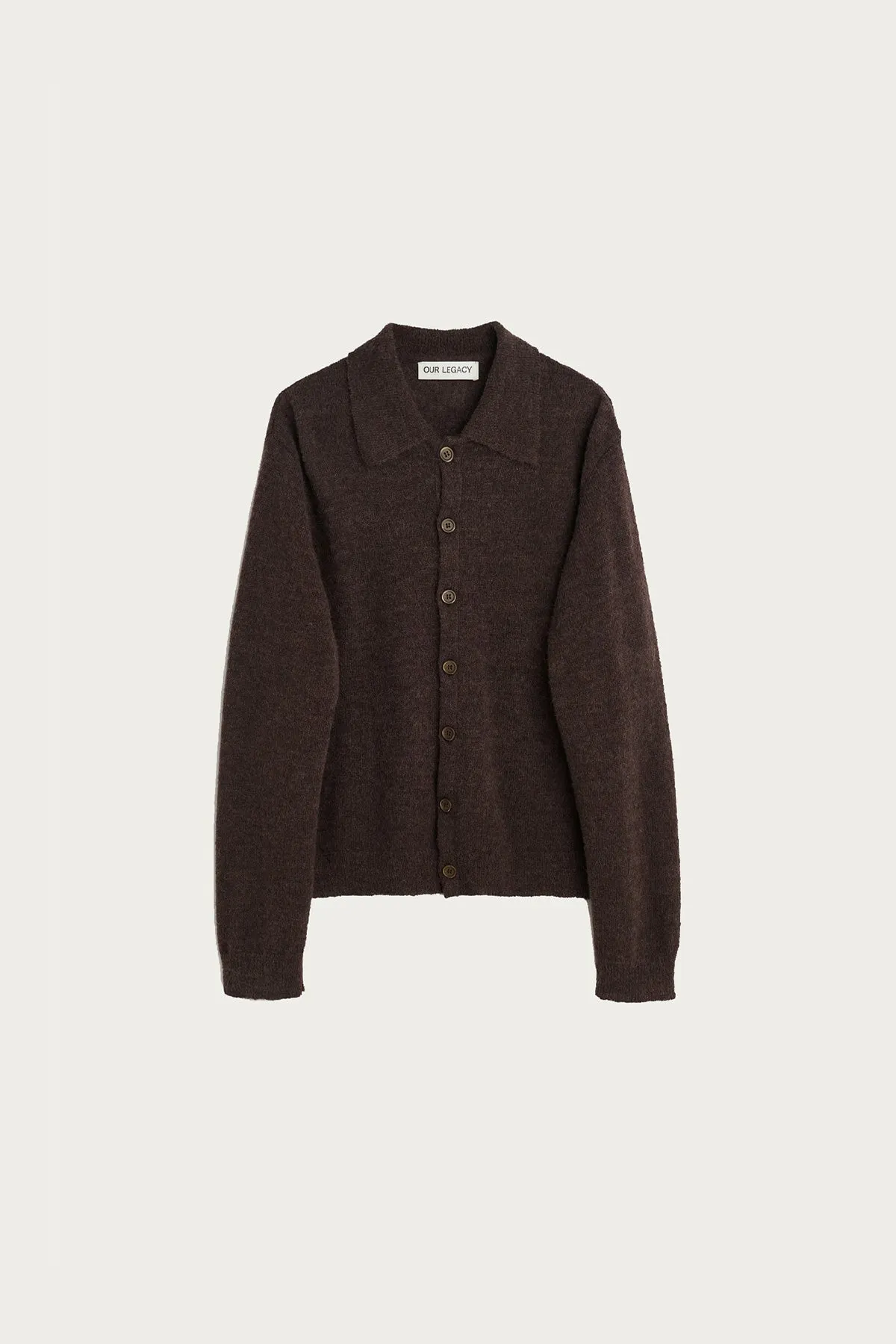 Evening Polo - Smokey Brown Fuzzy Alpaca