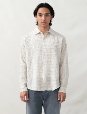 Executive Shirt (Beige Structure Check)