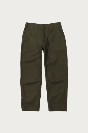 Fatigue Pant - Olive Cotton Brushed Herringbone