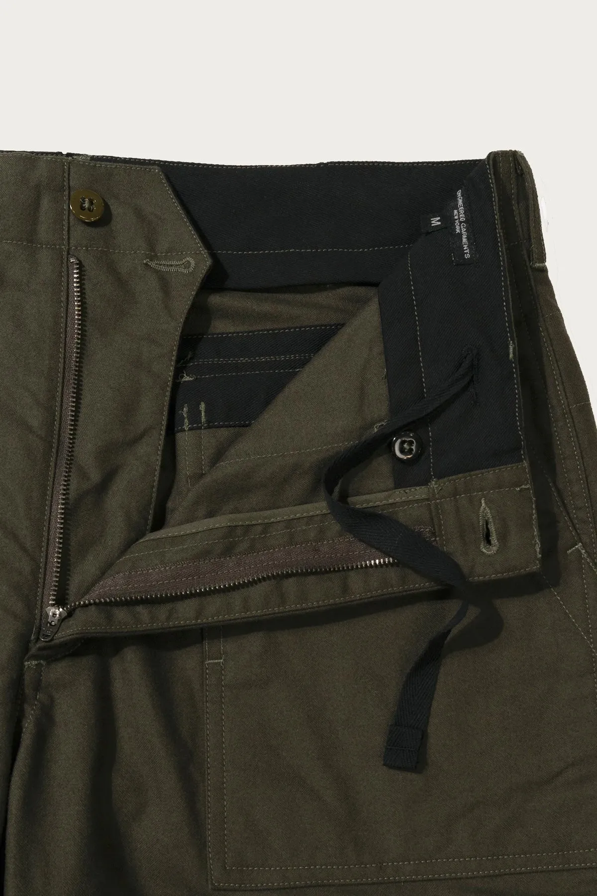 Fatigue Pant - Olive Cotton Brushed Herringbone