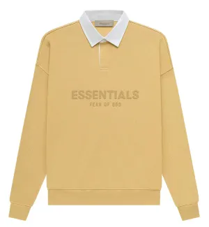 Fear of God Essential SS23 Long Sleeve Polo Shirt (Light Tuscan)