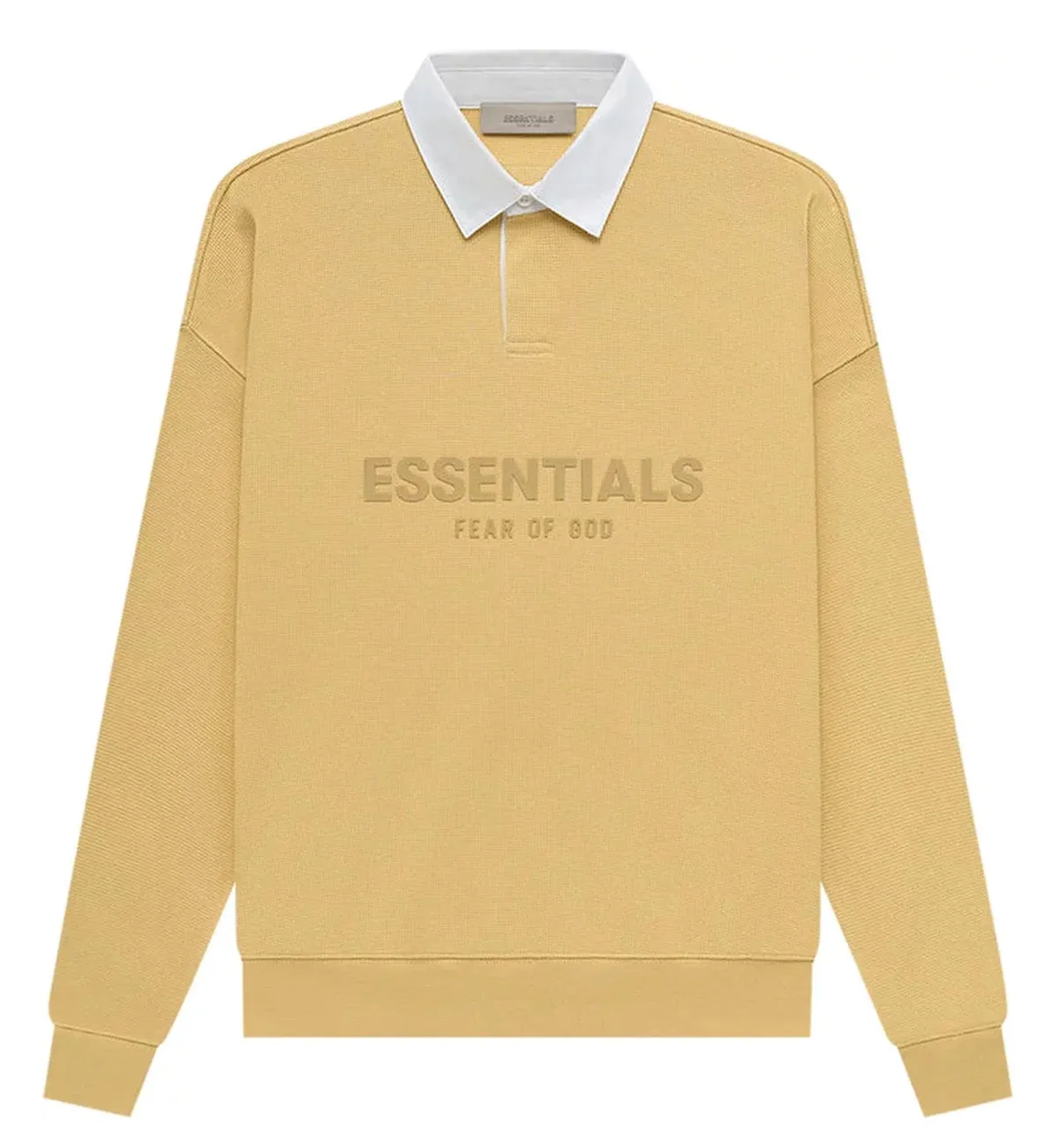 Fear of God Essential SS23 Long Sleeve Polo Shirt (Light Tuscan)