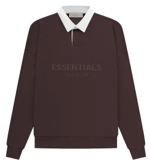 Fear of God Essential SS23 Long Sleeve Polo Shirt (Plum)