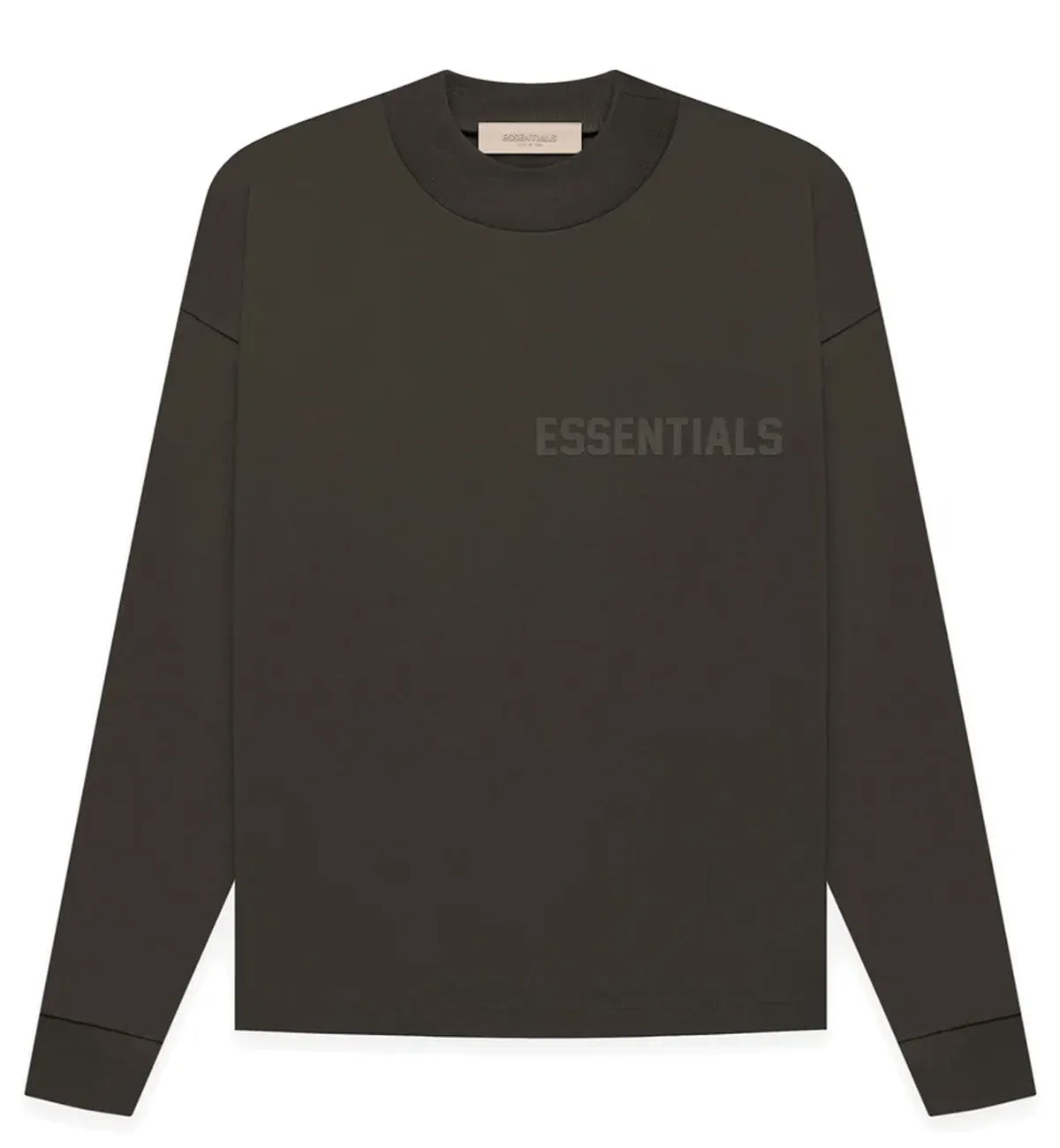 Fear of God Essential SS23 Long Sleeve T-Shirt (Off Black)