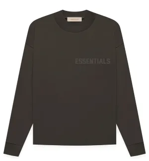 Fear of God Essential SS23 Long Sleeve T-Shirt (Off Black)