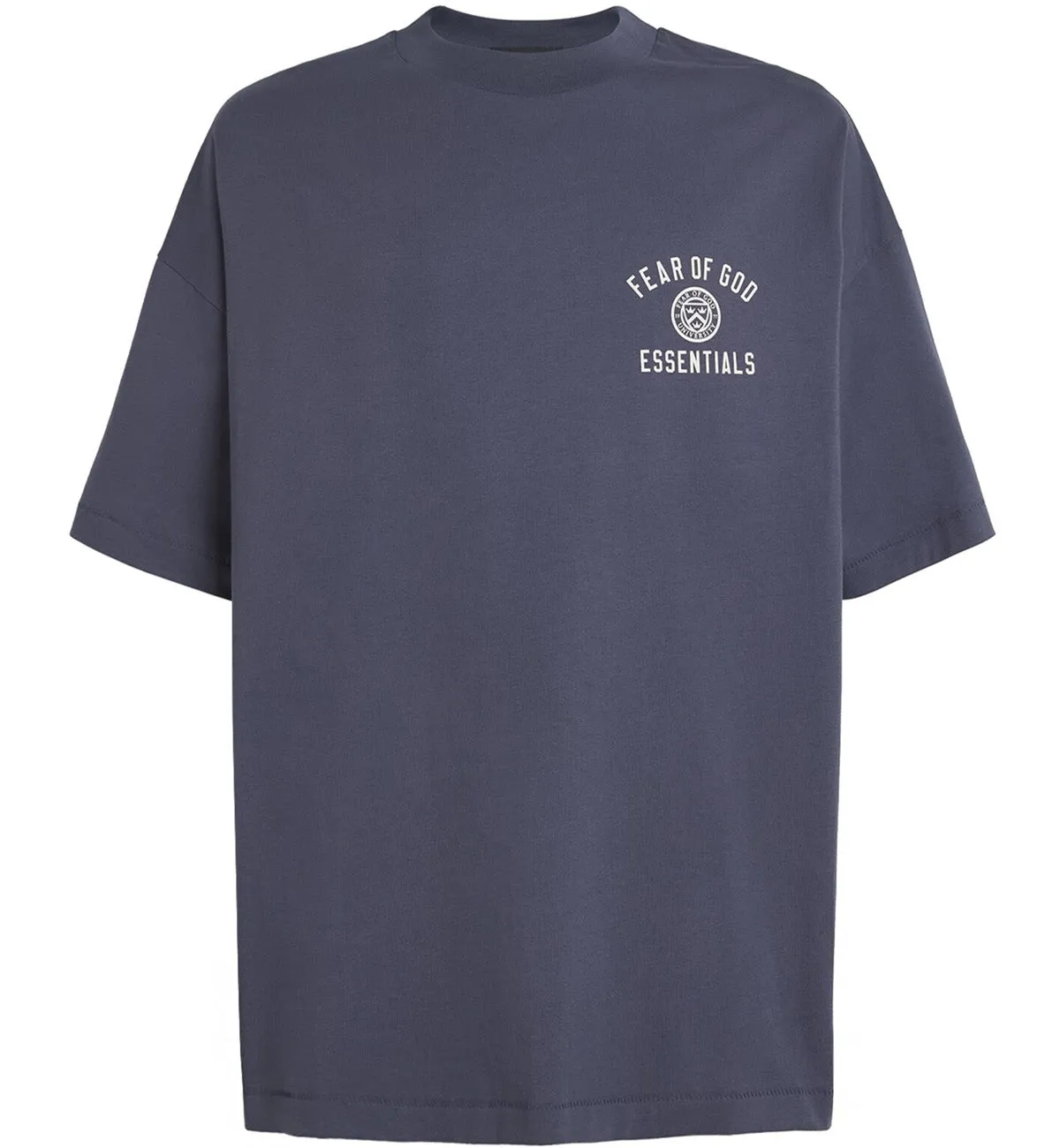 Fear of God Essentials University Crest Logo T-Shirt (Marine)