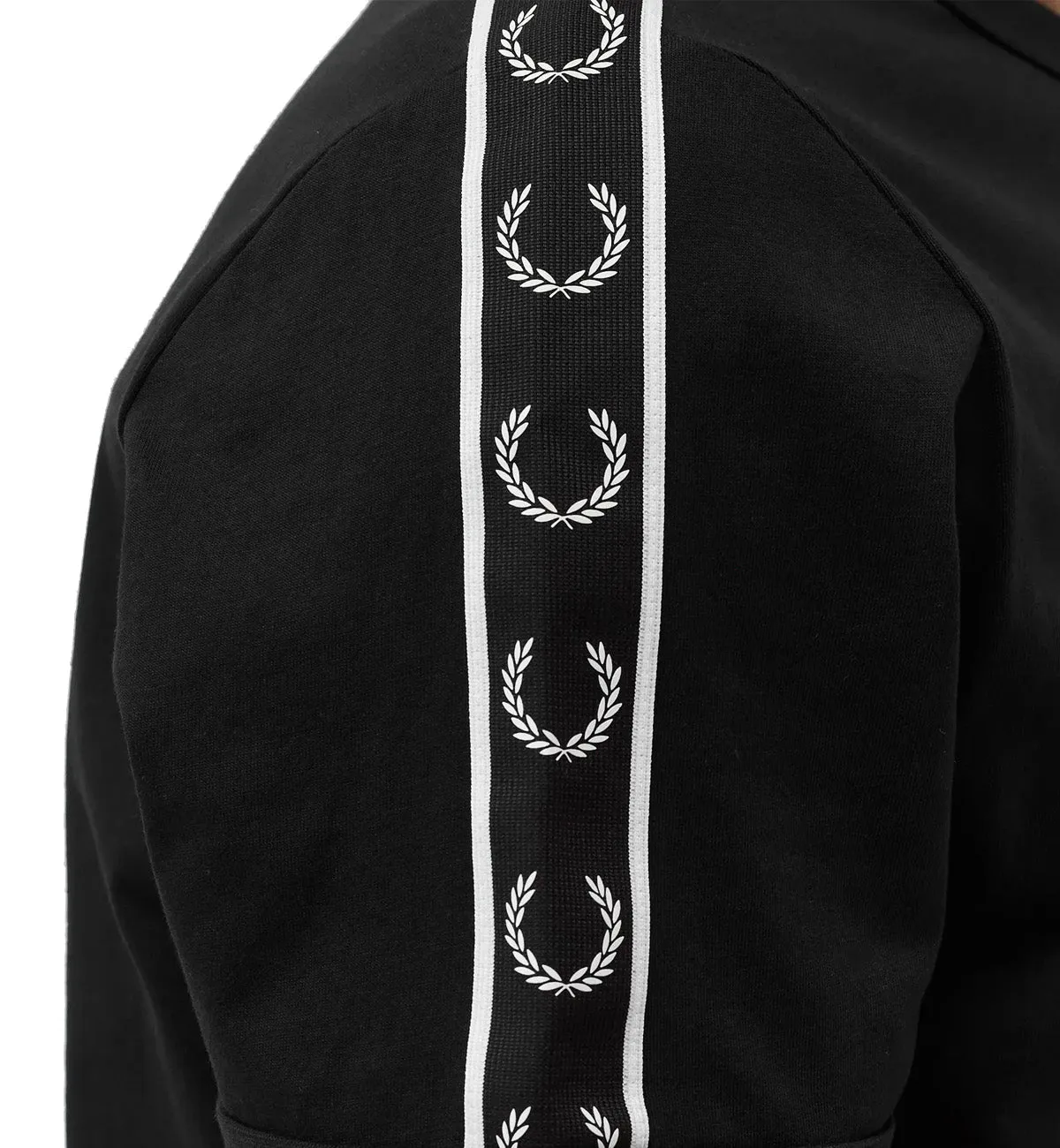 Fred Perry Taped Shoulder Tee - Black