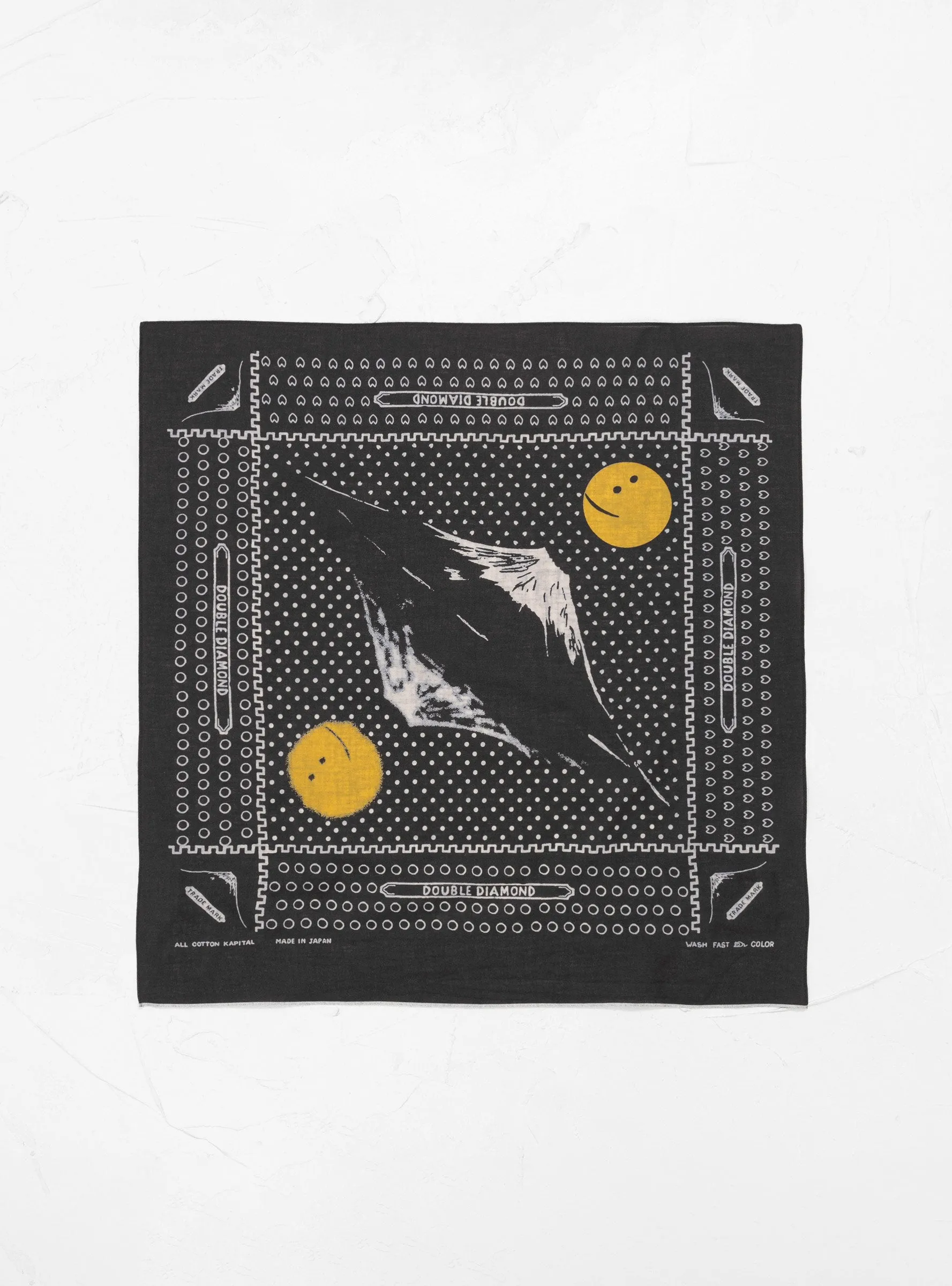 Fuji Fastcolor Selvedge Bandana Black