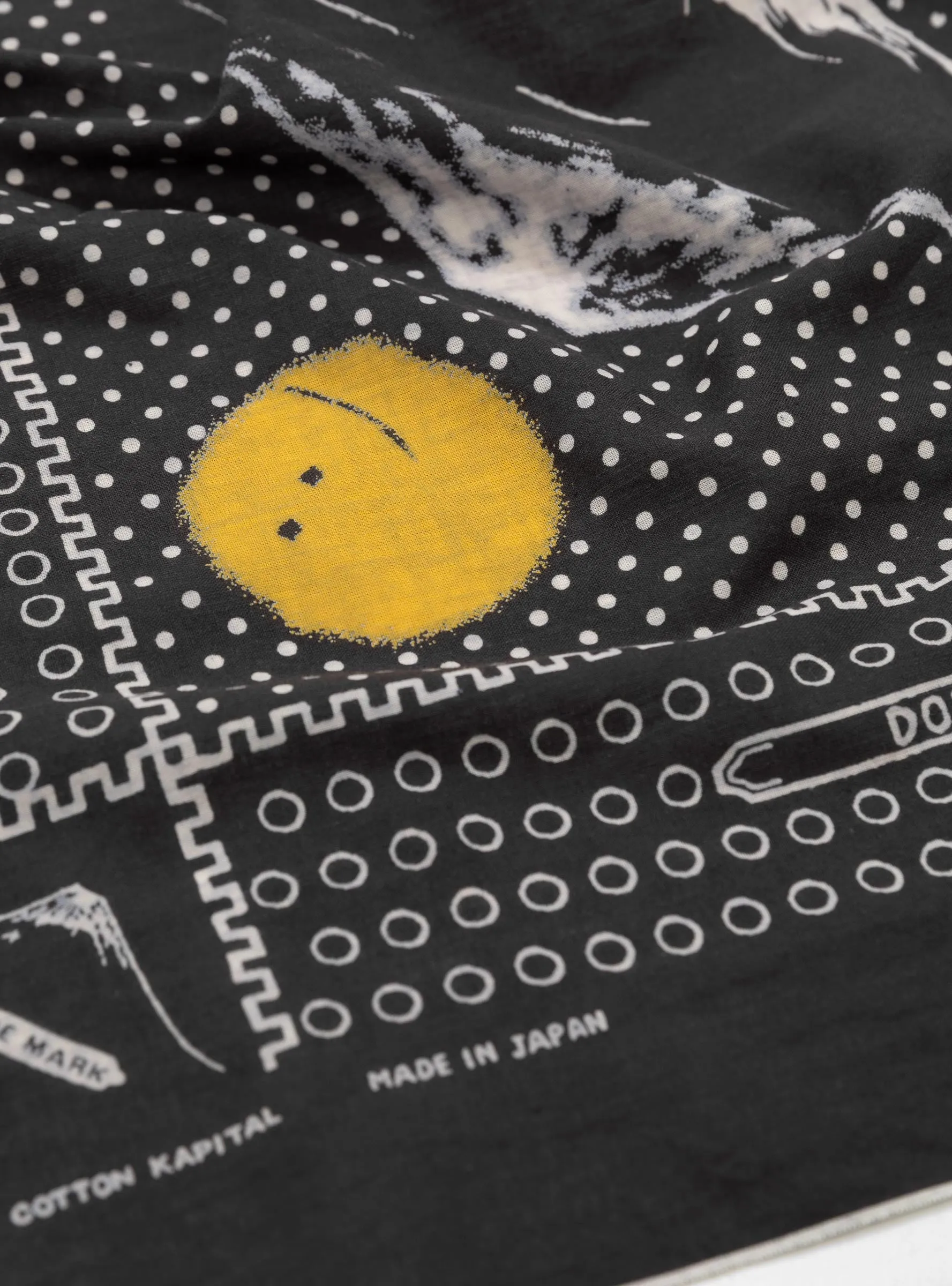 Fuji Fastcolor Selvedge Bandana Black